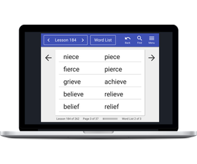 Word list on Chromebook Word list on Chromebook