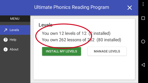 Ultimate Phonics all levels owned Ultimate Phonics all levels owned