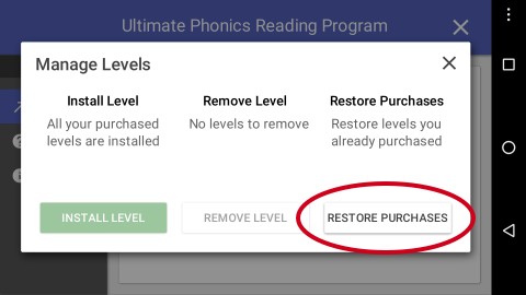 Ultimate Phonics Restore Purchases Ultimate Phonics Restore Purchases