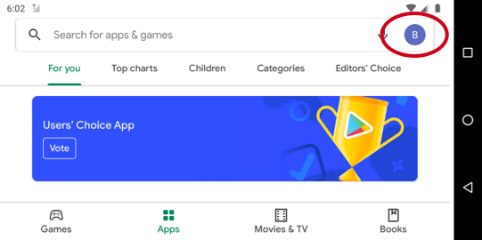 Google Play profile icon Google Play profile icon